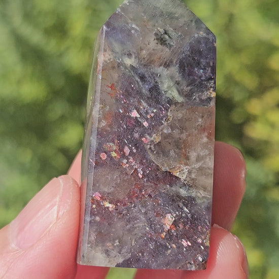 Video of iolite sunstone point