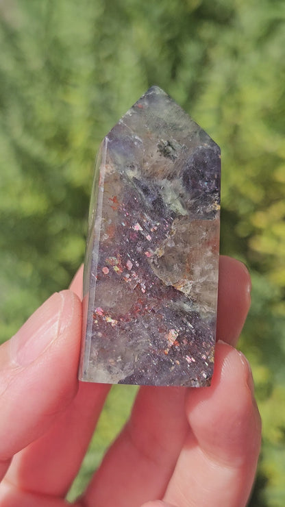 Video of iolite sunstone point