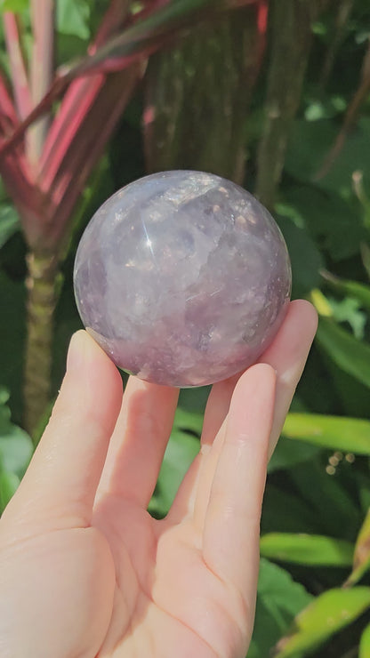 Purple Fluorite Mica Sphere