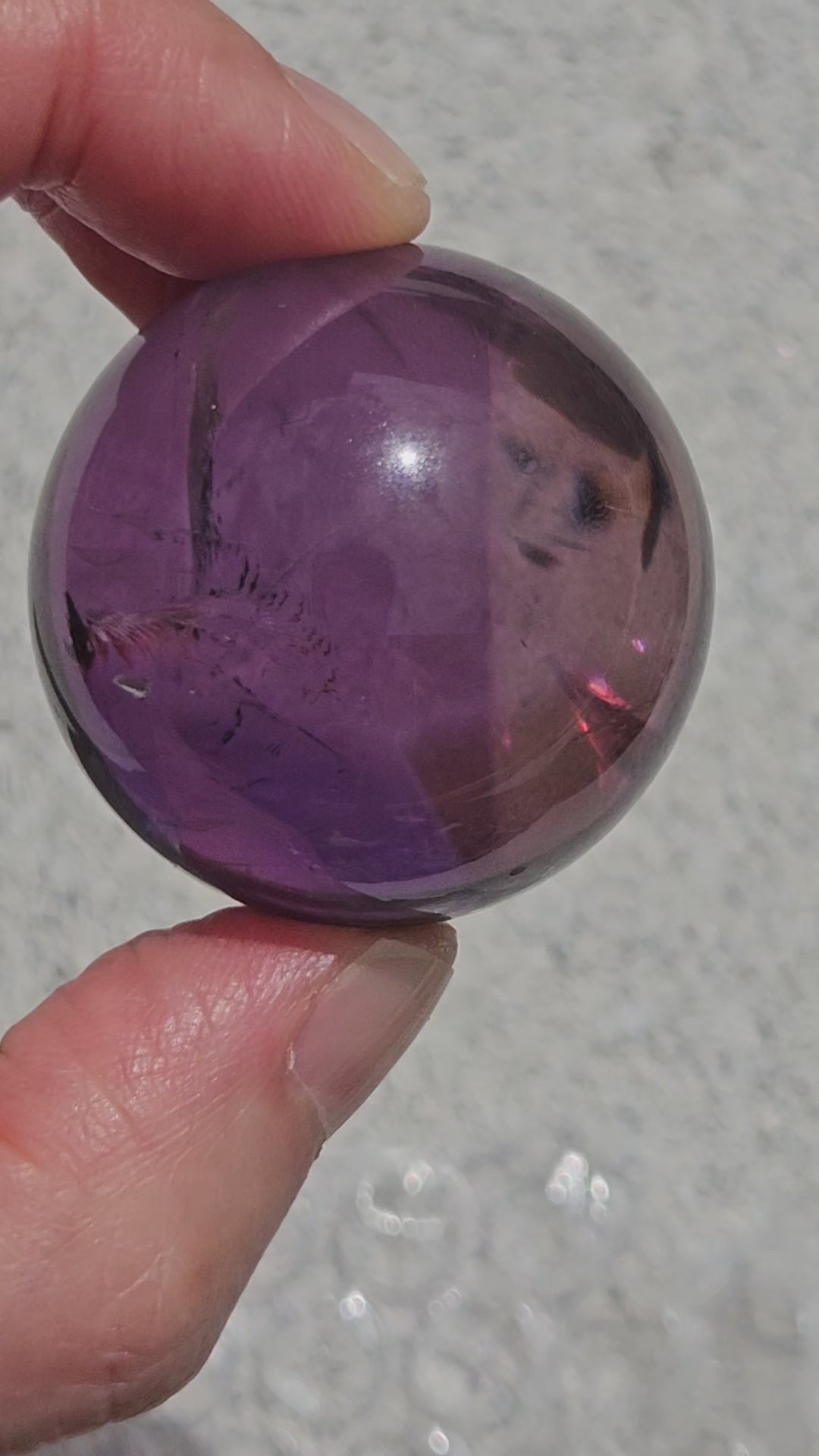 video of high quality ametrine sphere