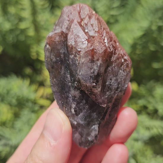 Video of super 7 red capped amethyst