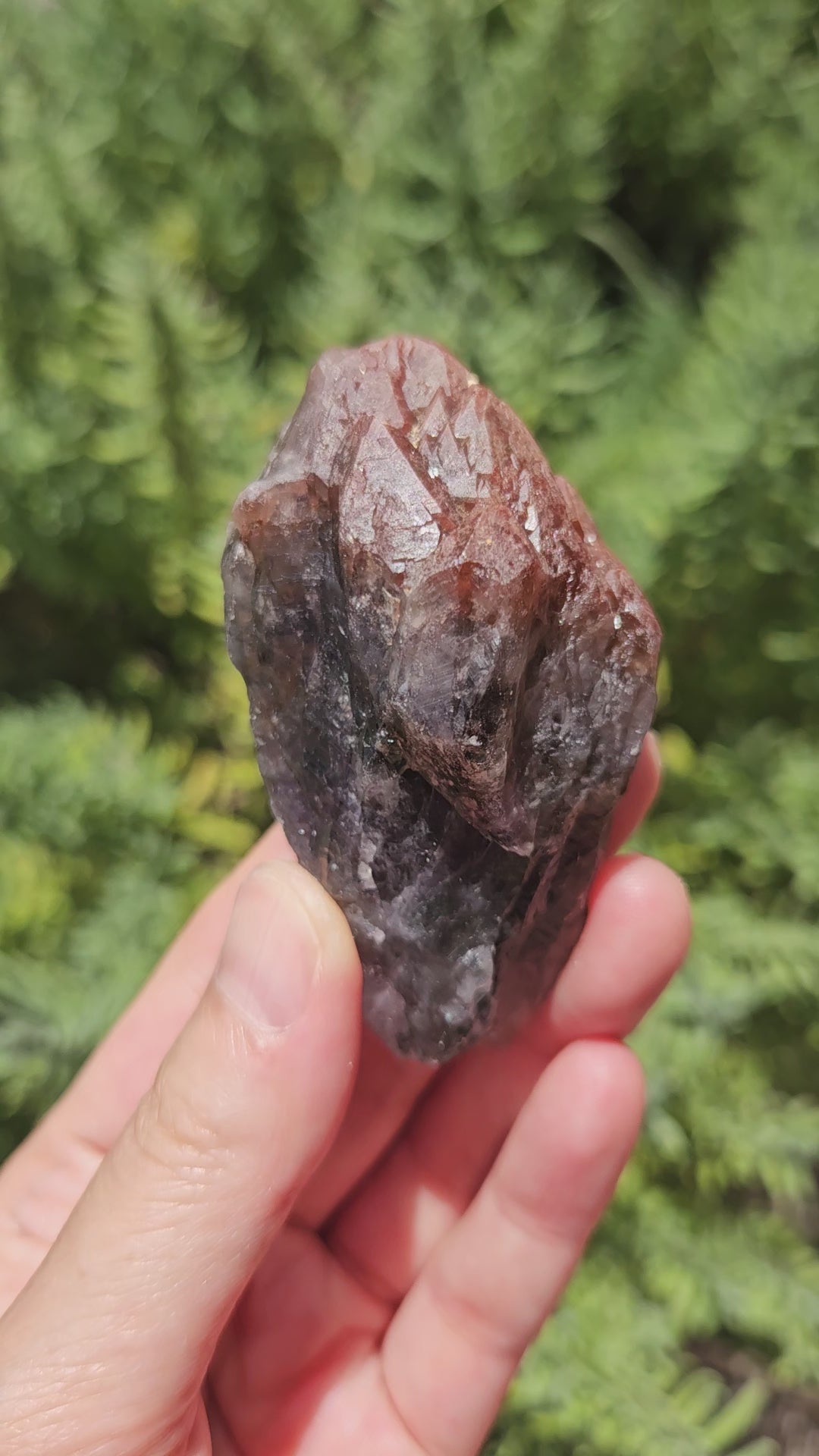 Video of super 7 red capped amethyst