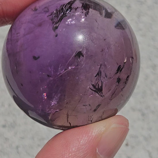 video of high quality ametrine sphere