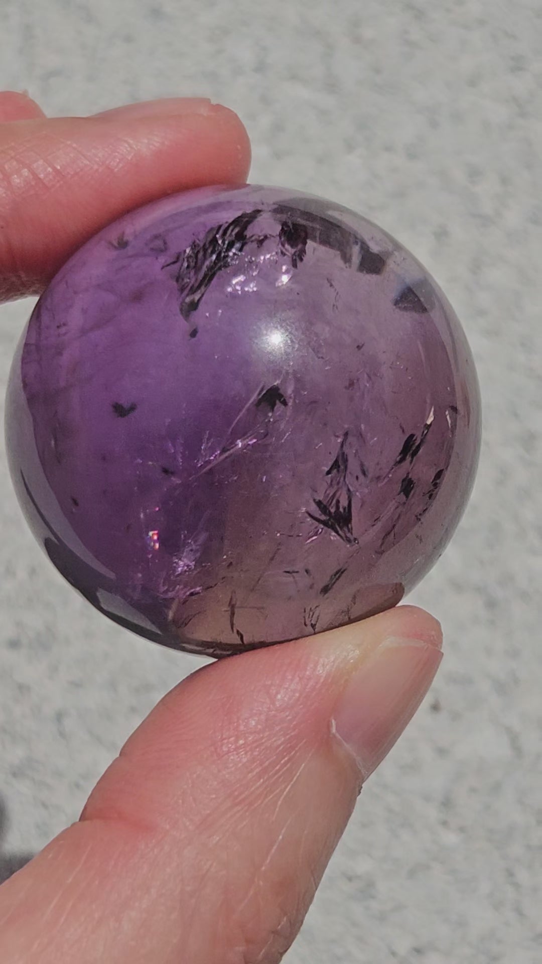 video of high quality ametrine sphere