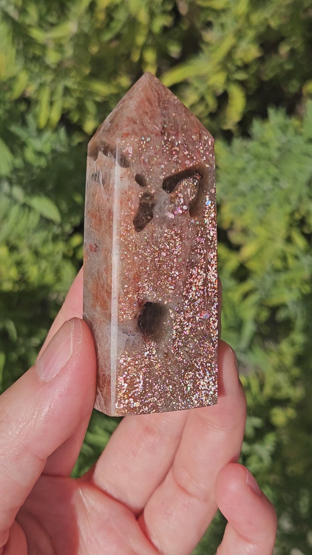 video of high quality sunstone point