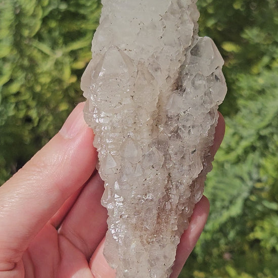 Video of elestial smoky quartz wand from Inner Mongolia