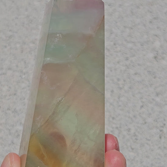 Video of candy fluorite point