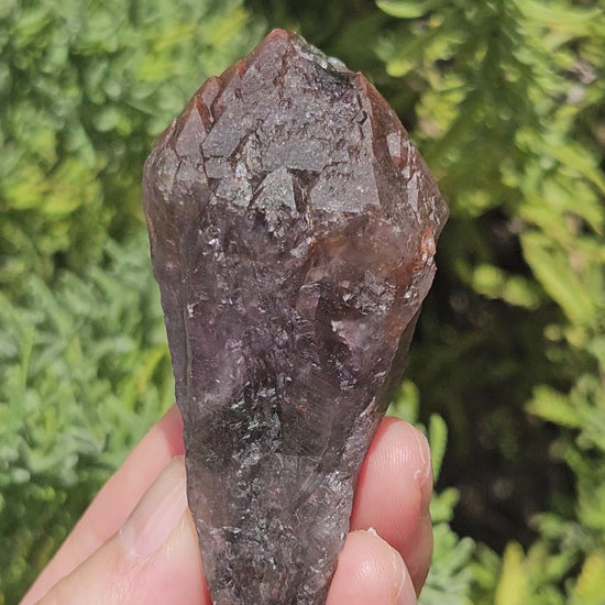 Video of super 7 red capped amethyst