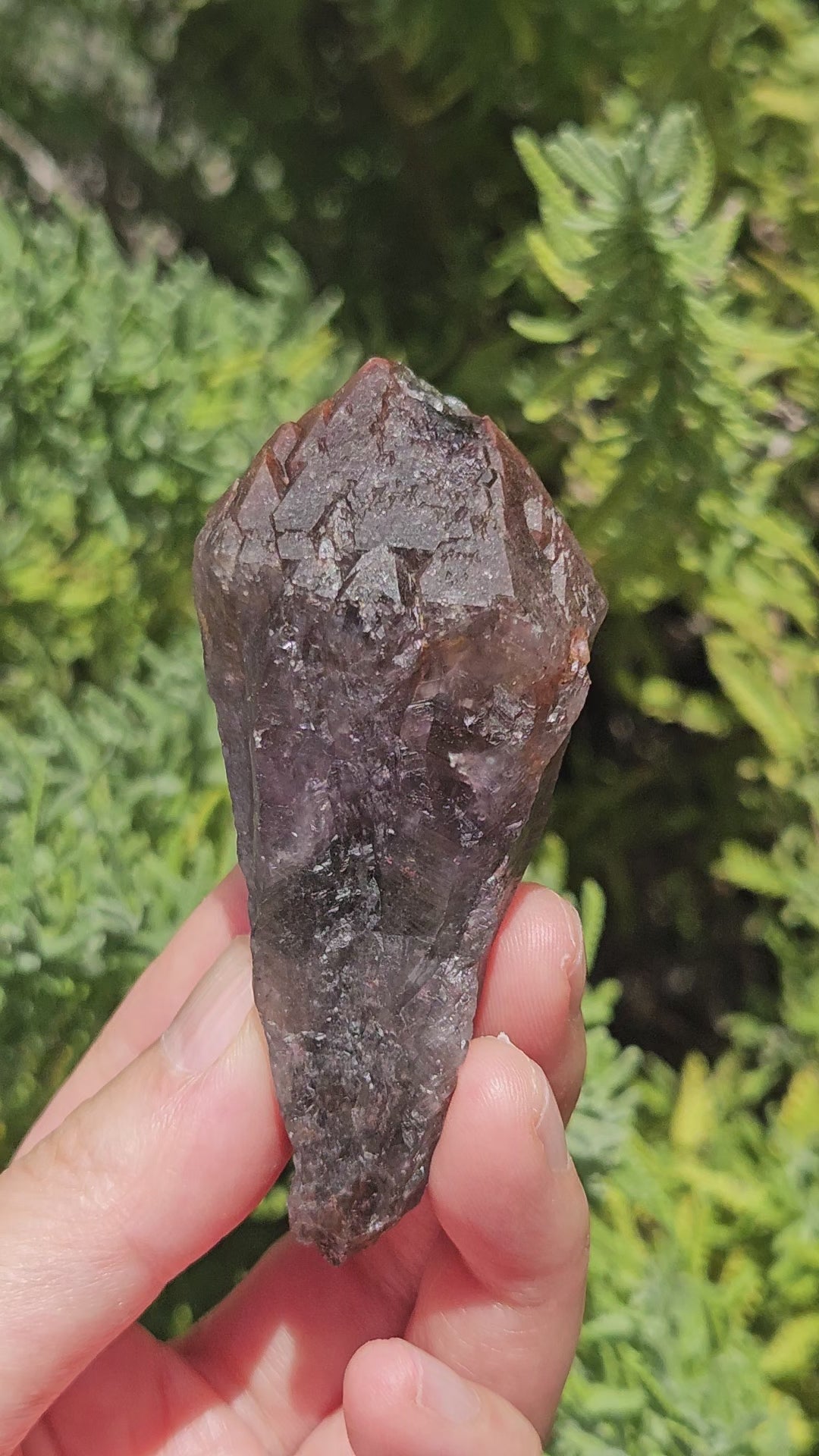 Video of super 7 red capped amethyst