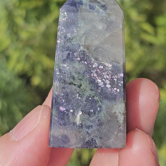 Video of iolite sunstone point