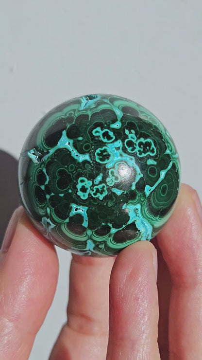 Malachite & Chrysocolla Sphere | High Grade