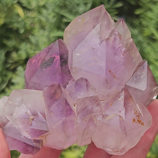 Video of amethyst elestial cluster
