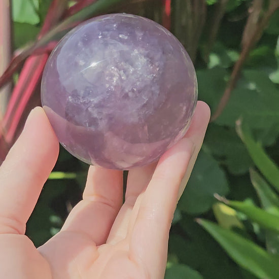 Mica in Fluorite sphere