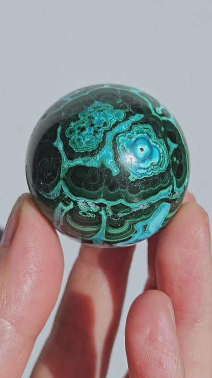 Malachite & Chrysocolla Sphere | High Grade