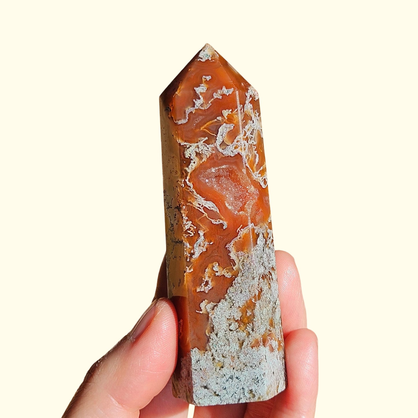 Red Moss Agate Point