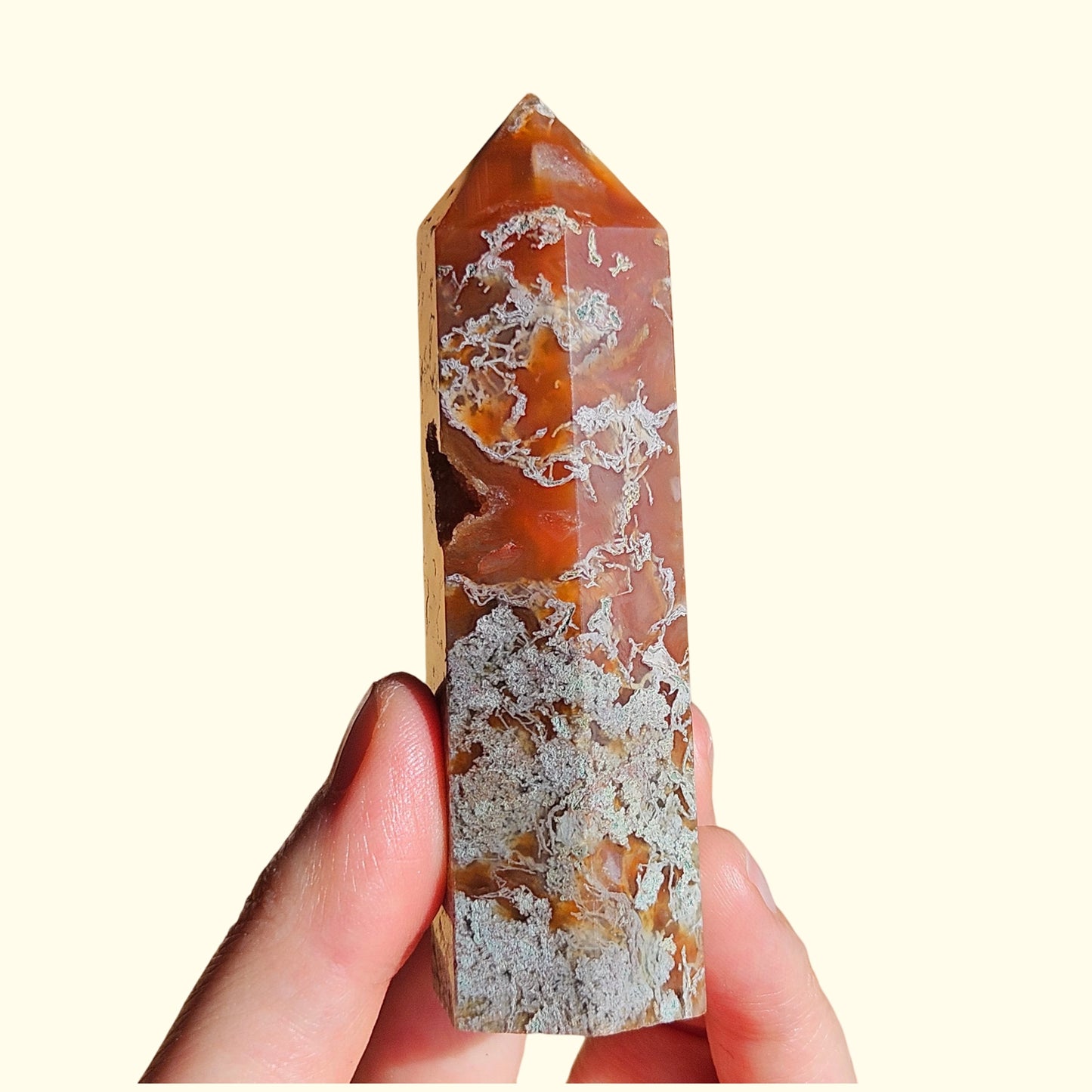 Red Moss Agate Point