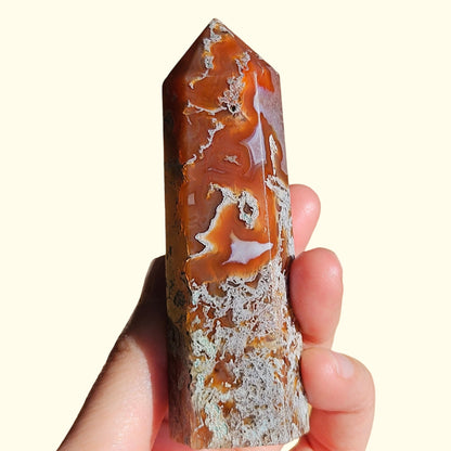 Red Moss Agate Point