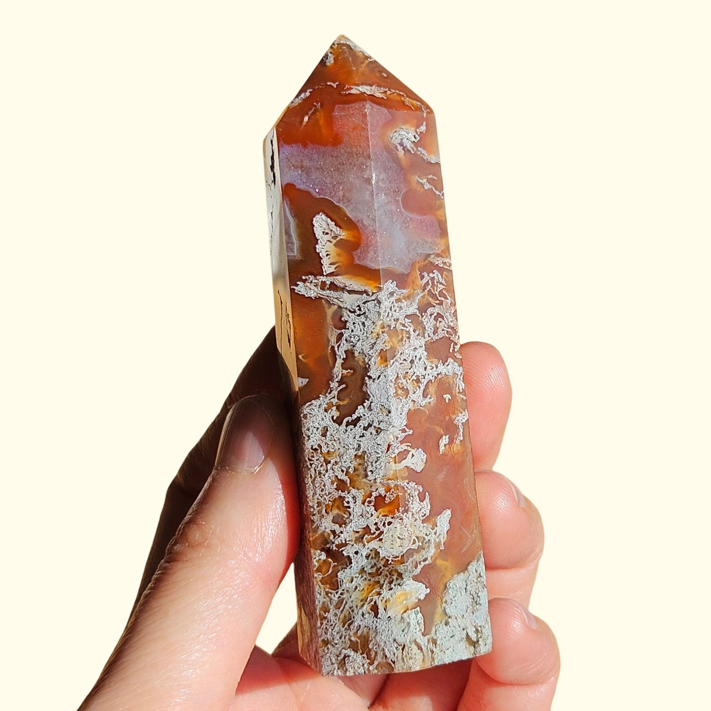 Red Moss Agate Point