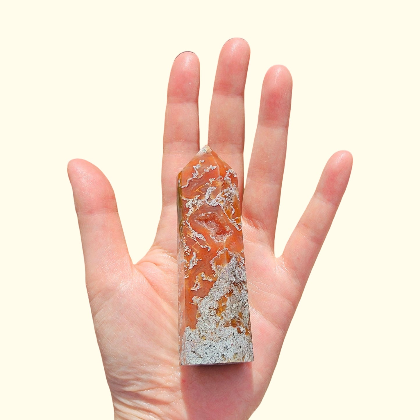 Red Moss Agate Point