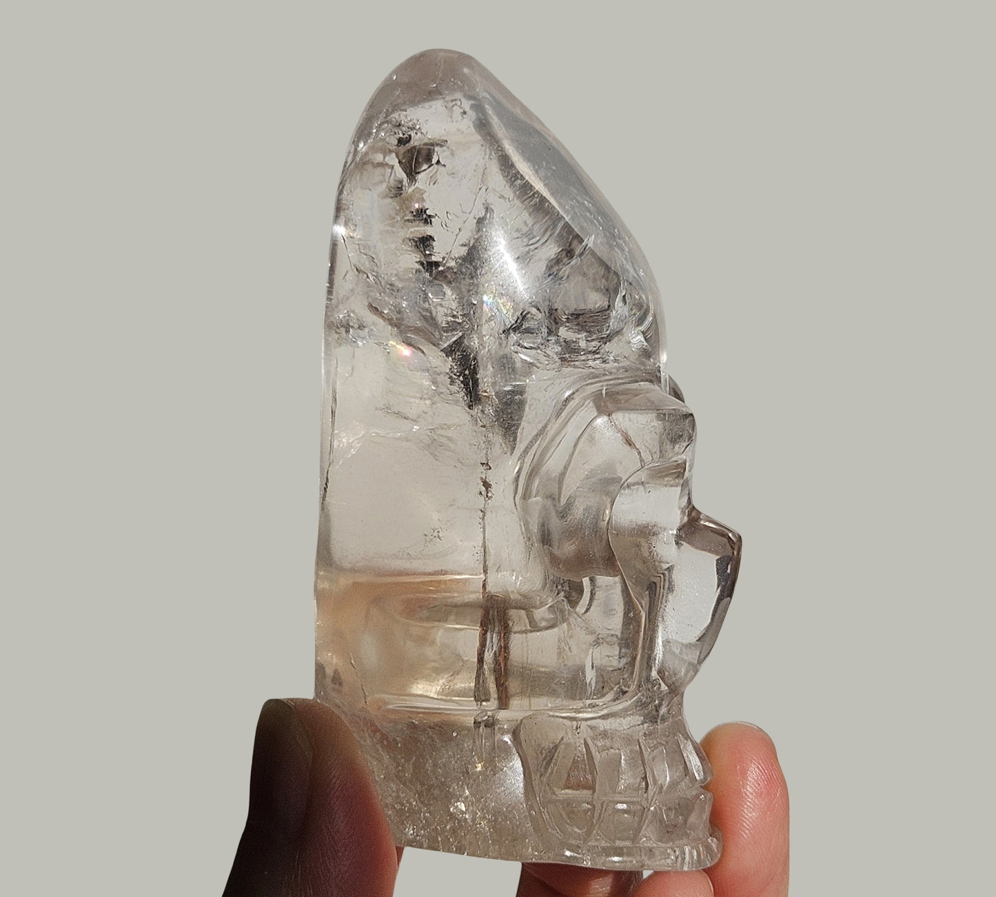 Smoky Quartz Crystal Skull | Handcarved